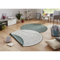 Kusový oboustranný koberec Twin 103111 green creme