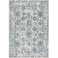 Kusový koberec Wool Loop Yasmin Ivory/Blue