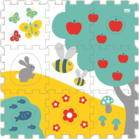 TREFL Moje první pěnové puzzle Louka (29,5x29,5)