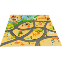 ECOTOYS Pěnové puzzle Safari s okraji