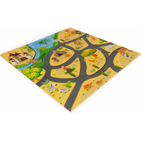 ECOTOYS Pěnové puzzle Safari s okraji