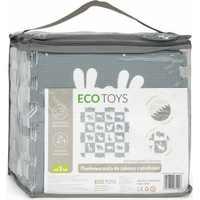 ECOTOYS Pěnové puzzle Zvířata šedá-bílá SX s okraji