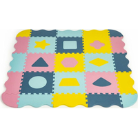 ECOTOYS Pěnové puzzle Tvary pastelové SX s okraji