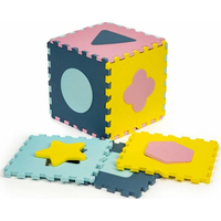 ECOTOYS Pěnové puzzle Tvary pastelové SX s okraji