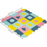 ECOTOYS Pěnové puzzle Tvary pastelové SX s okraji