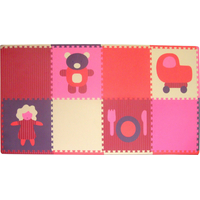 BABY GREAT Pěnové puzzle Holčičí hračky SX (60x60) s okraji