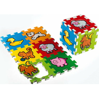 TEDDIES Pěnové puzzle Moje první zvířátka (13,5x13,5)