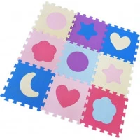 Pěnové puzzle Tvary pastelové (30x30)