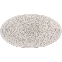 Kusový koberec Twin-Wendeteppiche 105475 Linen kruh