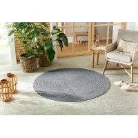 Kusový koberec Braided 105551 Light Grey kruh