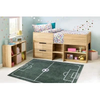 Dětský kusový koberec Bambino 2138 Football green