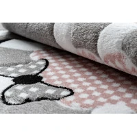 Dětský kusový koberec Petit Dolly sheep grey kruh