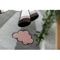Dětský kusový koberec Petit Unicorn grey