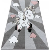 Dětský kusový koberec Petit Unicorn grey