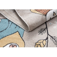 Dětský kusový koberec Fun Forester beige