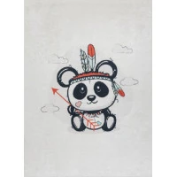 Dětský kusový koberec Bambino 1129 Panda cream