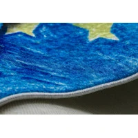 Dětský kusový koberec Bambino 2265 Rocket Space blue