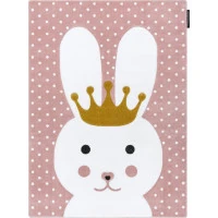 Dětský kusový koberec Petit Bunny pink