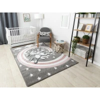 Dětský kusový koberec Petit Pony grey