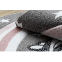 Dětský kusový koberec Petit Pony grey kruh