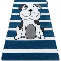 Dětský kusový koberec Petit Puppy blue