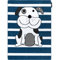 Dětský kusový koberec Petit Puppy blue