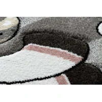 Dětský kusový koberec Petit Unicorn grey kruh