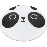 Dětský kusový koberec Petit Panda white kruh