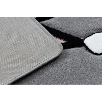 Dětský kusový koberec Petit Cat crown grey