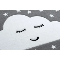 Dětský kusový koberec Petit Cloud stars grey