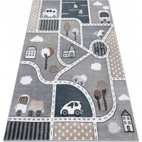 Dětský kusový koberec Fun Strade grey