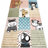 Dětský kusový koberec Fun Pets multi