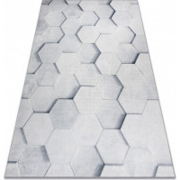 Kusový koberec ANDRE Hexagon 3D 1180