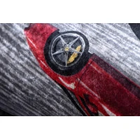 Dětský kusový koberec Bambino 2092 Streets cars anthracite