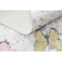 Dětský kusový koberec Bambino 1610 Butterflies cream