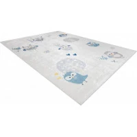 Dětský kusový koberec Bambino 1161 Owls grey