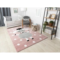 Dětský kusový koberec Petit Dolly sheep pink