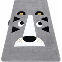 Dětský kusový koberec Petit Lion grey