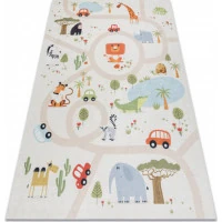 Dětský kusový koberec Bambino 1165 Zoo beige
