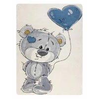 Dětský kusový koberec Petit Teddy bear cream