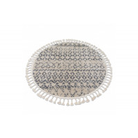 Kusový koberec Berber Agadir G0522 cream and grey kruh