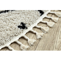 Kusový koberec Berber Tetuan B751 cream kruh