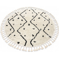 Kusový koberec Berber Tetuan B751 cream kruh