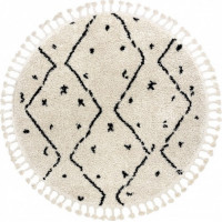 Kusový koberec Berber Tetuan B751 cream kruh