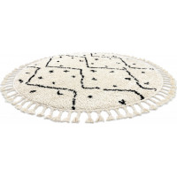 Kusový koberec Berber Tetuan B751 cream kruh