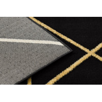 Kusový koberec Emerald geometric 1012 black and gold
