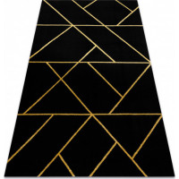 Kusový koberec Emerald geometric 1012 black and gold