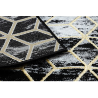Běhoun Gloss 3D cubes black/gold/grey