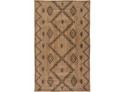 Kusový koberec Printed Jute Rowen Natural/Black