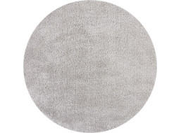 Kusový koberec Shaggy Teddy Grey kruh